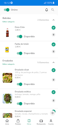 Esdecarta restaurantes Screen 3