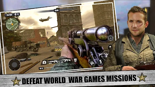 Call of WW2: 现代 玩遊戲 陸軍 槍 二战