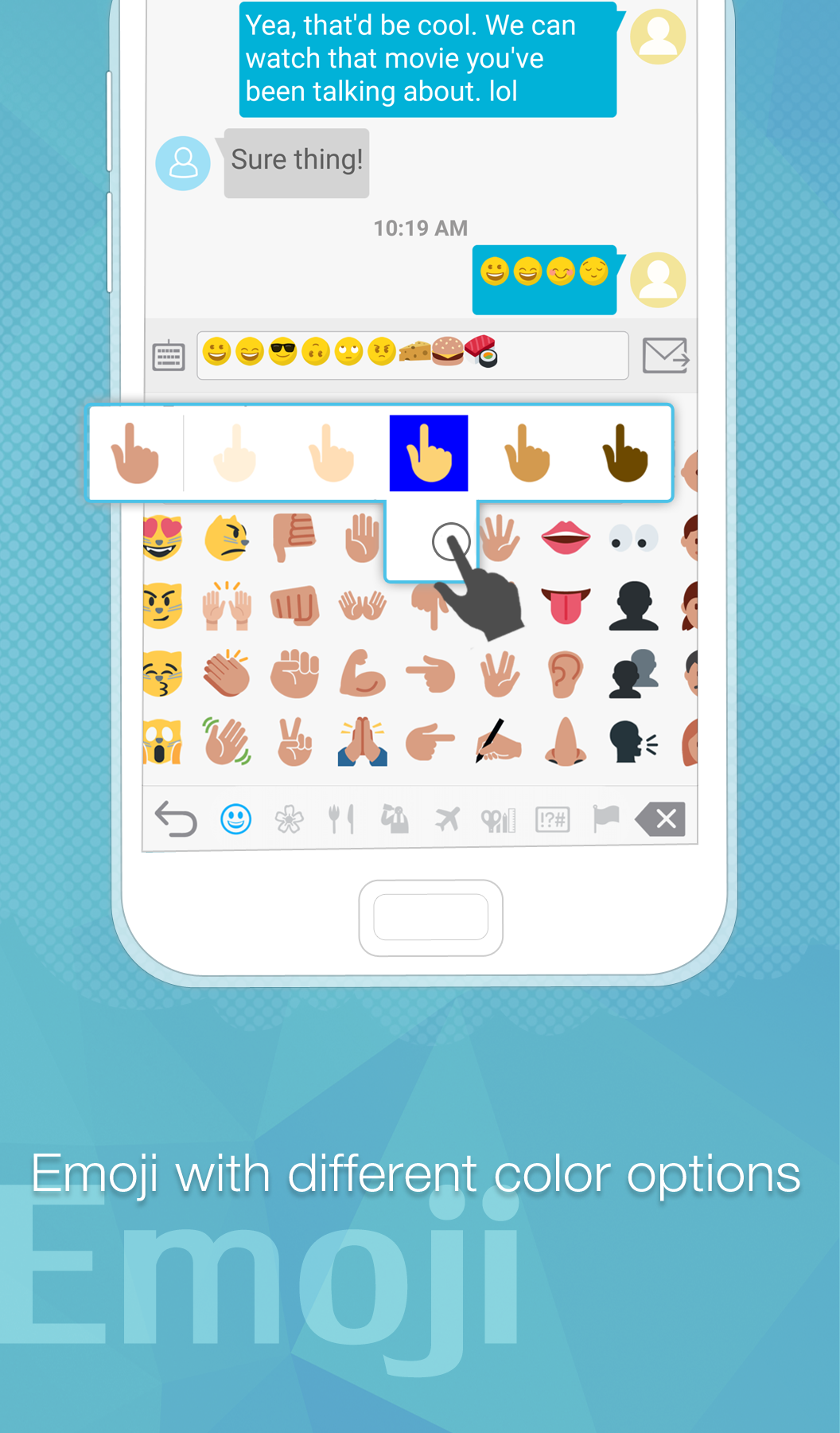 Android application Handcent Emoji Plugin (HC) screenshort