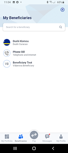 Vidanova Mobile Banking Screen 3