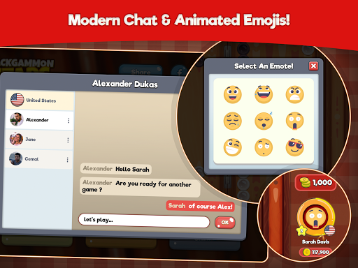 Backgammon Stars Board Game