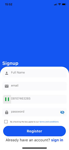 Android application Vensemart Delivery Rider screenshort