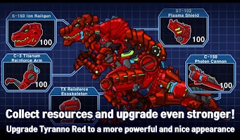 T-Rex Red - Combine! Dino Robot : Dinosaur games
