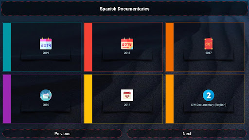 Screenshot of Documentales Españoles