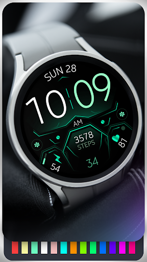Dream 128 red sport watch face screenshot 4