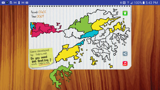 Hong Kong Map Puzzle Game