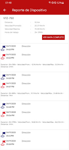 Satelcom Flota Screen 2