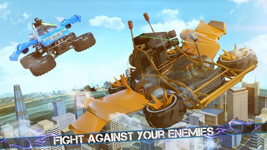 Flying Robot Monster Truck Battle 2019 3