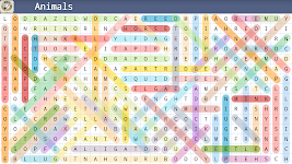 screenshot of Word Search Puzzle