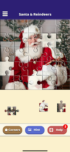 Santa and the Reindeers Puzzle Screen 3