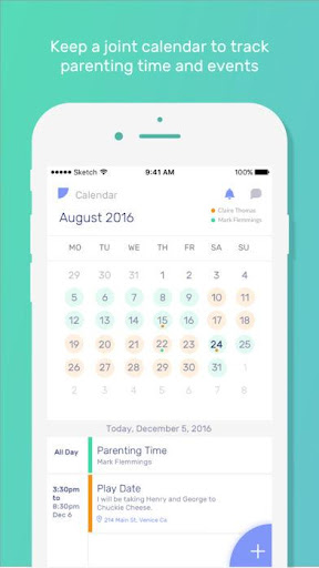 Android application Fayr - Co-Parenting Simplified screenshort