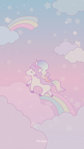 Android application 카카오톡 테마 - 러블리 유니콘 (카톡테마) screenshort