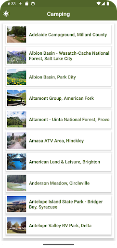Utah RV Parks & Campgrounds Screen 3