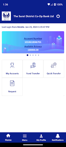 SUDICO Mobile Banking Screen 3