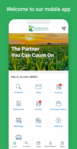 Android application Centra Sota Coop screenshort