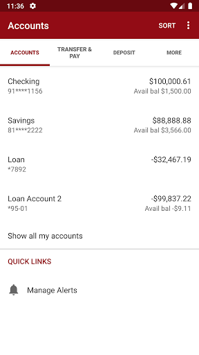 Savannah Bank NA Mobile Screen 3
