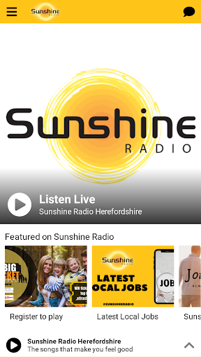 Android application Sunshine Radio UK screenshort