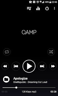 Професионален Mp3 плейър - Екранна снимка на Qamp