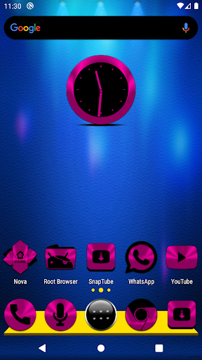 Android application Pink and Black Icon Pack screenshort