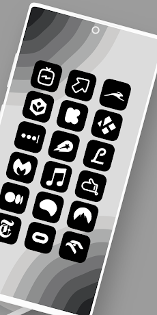 iOS 16 Black - Icon Packのおすすめ画像2