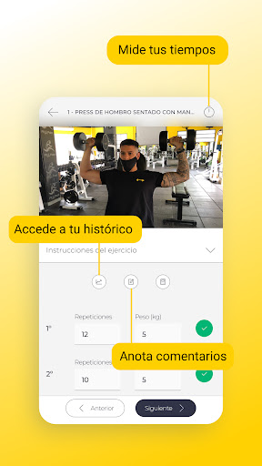MoFitness Training Screen 2