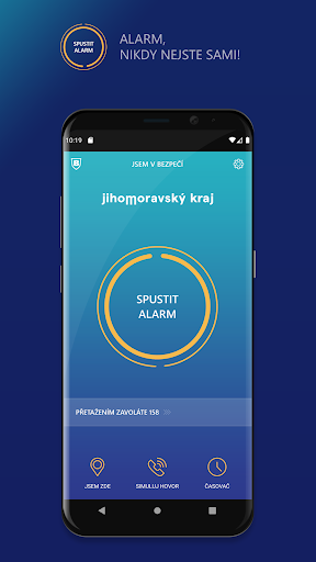 Android application V Bezpečí screenshort