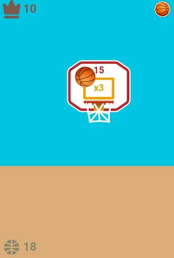Android application Swipe Shooting Basketball screenshort