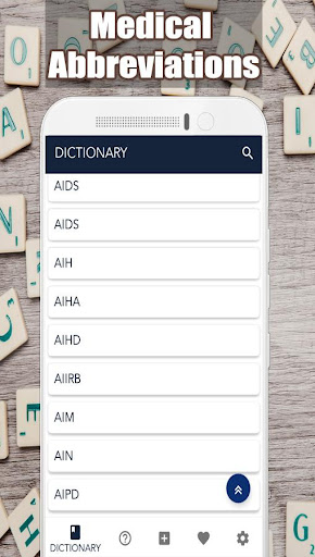 Android application Medical Abbreviation screenshort