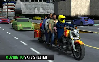Bus Bike Taxi Bike Games - Screenshot 2