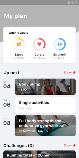 Android application Fitlife Budel screenshort