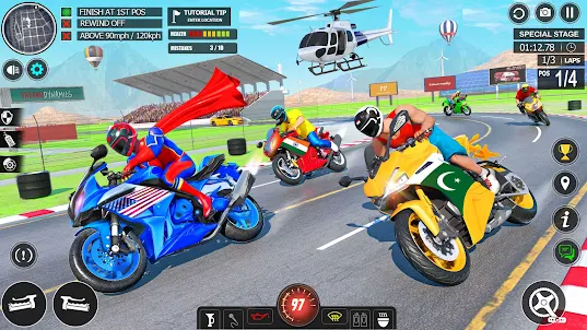 GT Superhero Bike Racing Games