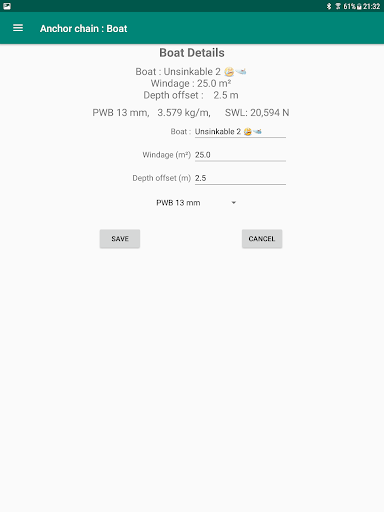 Anchor Chain Simulator