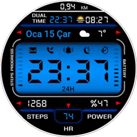 #7. KZY118 (Android) โดย: Kzy Watchfaces