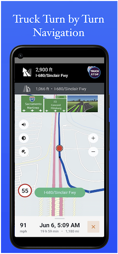 Truck Navigation, GPS - Road Hunter, Truck Stops  screenshots 1