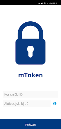 ASA Banka mToken Screen 2