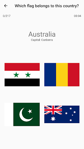 Learn the countries Screen 2