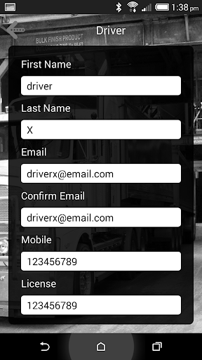 plansafe Driver Screen 2