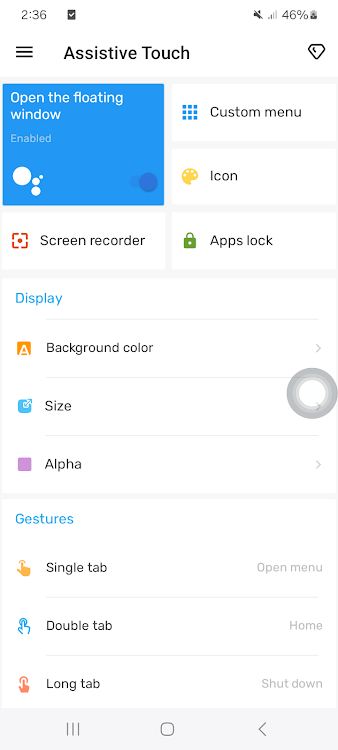 Assistive Touch, Easy Tools - 1.3 - (Android)