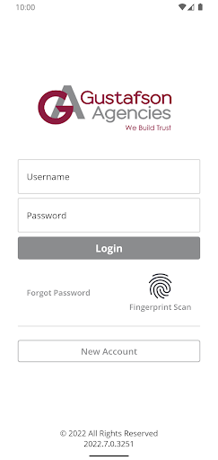 Android application Gustafson Agencies Online screenshort