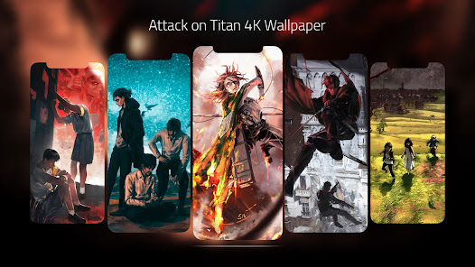 Captura de Pantalla 2 Attack on Titan 4K Wallpaper android