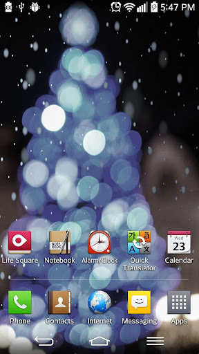 Android application Christmas live wallpaper screenshort