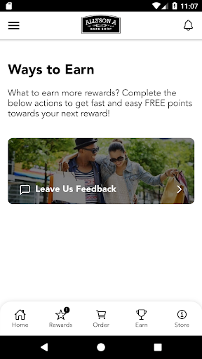 Android application Allyson A Rewards screenshort