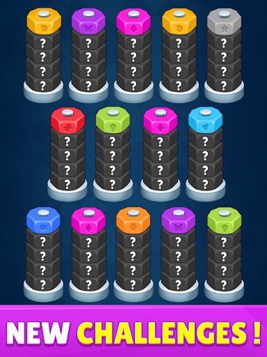 Nuts  Bolts Screw Sorting 3D