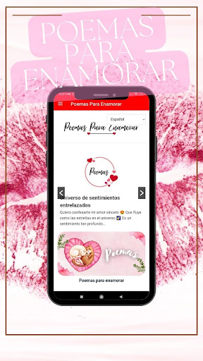 Android application Bellos poemas para enamorar screenshort