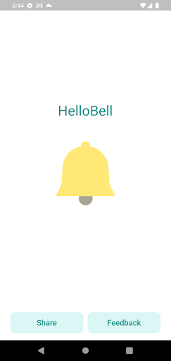 Android application Hello Bell screenshort