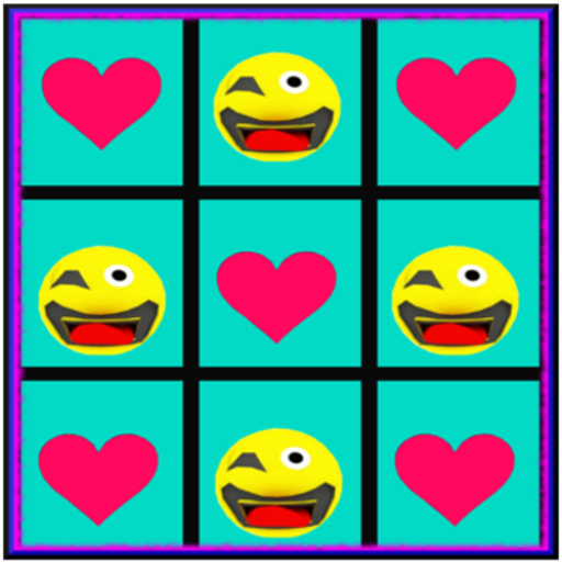 Love Emoji Tic Tac Toe Game