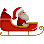 Santa Slides to Town