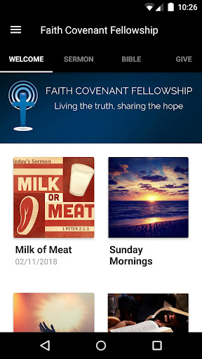 Android application Faith Covenant Fellowship screenshort