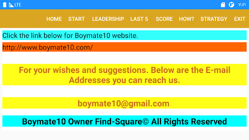 Brain Game - Find Square