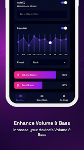 Screenshot 2 Volume & Bass Booster - EQ PRO android